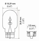 Hella Bulb 2825 12V 5W 4Cp W21X95D T325 (2) thumbnail 6