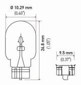 Hella Bulb 2825 12V 5W 4Cp W21X95D T325 (2) thumbnail 7