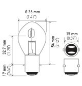 Hella Bulb 6235 12V 35/35W Ba20D B11 S2 thumbnail 9