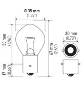 Hella Bulb 635 12V 35W Ba20S B11 F2 (MOQ 10) thumbnail 7