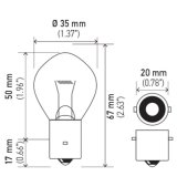 Hella Bulb 635 12V 35W Ba20S B11 F2 (MOQ 10) thumbnail 9