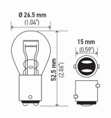 Hella Bulb 7225 12V 21/4W Baz15D S8 (2) thumbnail 8