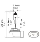 Hella Bulb 881 12V 27W Pgj13 T325 thumbnail 7