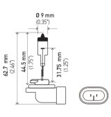 Hella Bulb 881 12V 27W Pgj13 T325 thumbnail 9