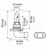 Hella Bulb 9005 12V 65W P20D T4 +50 (2) thumbnail 6