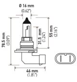 Hella Bulb 9006 12V 55W P22D T4 +50 thumbnail 2
