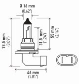 Hella Bulb 9006/Hb4 12V 55W P22D T4 Sb thumbnail 6