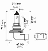 Hella Bulb 9006/Hb4 12V 55W P22D T4 (2) thumbnail 8