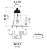 Hella Bulb H13 12V 60/55W P264T T4 thumbnail 7
