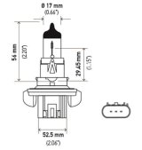 Hella Bulb H13 12V 60/55W P264T T4 +50 thumbnail 2