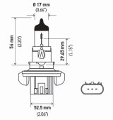 Hella Bulb H13 12V 60/55W P264T T4 +50 (2) thumbnail 6