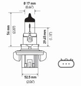 Hella Bulb H13 12V 60/55W P264T T4 +50 (2) thumbnail 7
