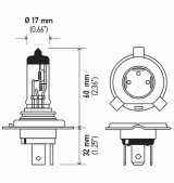 Hella Bulb H4 12V 60/55W P43T T4625 +50 (2) thumbnail 8