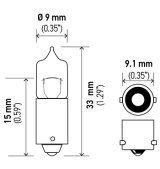 Hella Bulb H5W 12V 5W Ba9S T275 thumbnail 8