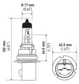 Hella Bulb Hb5 9007 12V 65/55W Xen Ylw thumbnail 7