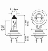Hella Bulb H7 12V 55W Px26D T4625 +50 (2) thumbnail 8