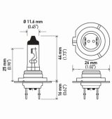 Hella Bulb H7 12V 55W Px26D T4625 Sb thumbnail 6