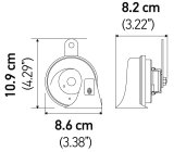 Hella Twin Trumpet Horn Kit 12V - BMW thumbnail 2