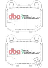 DBA 03-06 EVO / 04-09 STi / 03-07 350Z Track Edition/G35 w/ Brembo SP500 Rear Brake Pads thumbnail 3