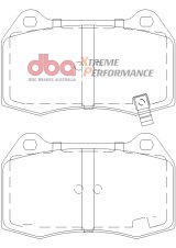 DBA 03-07 G35 w/ Brembo XP650 Front Brake Pads thumbnail 8