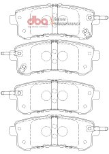 DBA 11-13 Infiniti QX56 (Rear Rotor) XP Performance Rear Brake Pads thumbnail 2