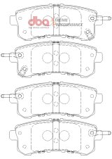 DBA 11-13 Infiniti QX56 (Rear Rotor) XP Performance Rear Brake Pads thumbnail 6