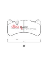 DBA 15-21 Subaru WRX STI Front RP Performance Brake Pads thumbnail 1