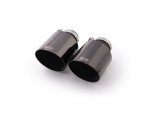 Remus Stainless Steel 115mm Angled Engraved Black Chrome Tail Pipe Set (Pair) (2x rms0006 80SABR) thumbnail 1