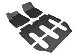 3D MAXpider 16-17 Tesla Model X Non-Folding Kagu Black Full Set thumbnail 2
