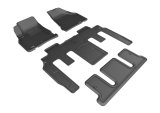 3D MAXpider 07-17 GMC Acadia / GMC Acadia Limited Kagu Black Full Set Bucket SeatS thumbnail 1