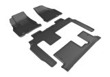 3D MAXpider 09-17 Chevrolet Traverse w/ Bench 2nd Row Kagu Black Full Set thumbnail 1