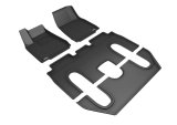3D MAXpider 16-19 Tesla Model X 6-Seat w/ Center Console Kagu Black Full Set thumbnail 3