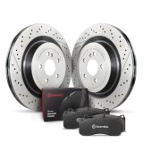 Brembo OE Rear Disc Brake Kit (2x bre09.A822.11, 1x breP50110) thumbnail 1