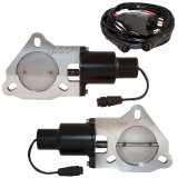 QTP Dual 3in Electric Valves / Wiring / 1 Toggle Switch / 2 3in DIY Cutout Pipes (2x qtp10301, 1x qtpQTEC60) thumbnail 1