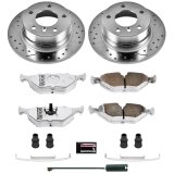 Power Stop 95-99 BMW 318ti Front & Rear Z26 Street Warrior Brake Kit (1x psbK593-26, 1x psbK590-26) thumbnail 8