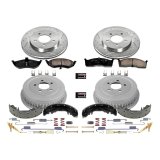 PowerStop Z23 Evolution Sport Disc and Drum Brake Upgrade Kits K15011DK Kits, Cross-drilled/Slotted, 11.10 in. Front, Zinc Plated, Carbon Fiber Ceramic Pads, 9.900 in. Rear, Chrysler, Dodge, Plymouth, Kit thumbnail 4