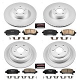 Power Stop 02-03 Subaru Impreza Front & Rear Z17 Evolution Geomet Coated Brake Kit (1x psbCRK2369, 1x psbCRK449) thumbnail 4