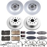Power Stop 95-00 Lexus LS400 Front & Rear Z17 Evolution Geomet Coated Brake Kit (1x psbCRK5099, 1x psbCRK5061) thumbnail 4