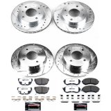 Power Stop 89-96 Nissan 240SX Front & Rear Z26 Street Warrior Brake Kit (1x psbK659-26, 1x psbK654-26) thumbnail 4