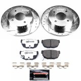 Power Stop 89-96 Nissan 240SX Front & Rear Z26 Street Warrior Brake Kit (1x psbK659-26, 1x psbK654-26) thumbnail 5