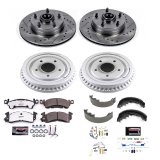 Power Stop 71-72 Oldsmobile Cutlass Supreme Front & Rear Z26 Street Warrior Brake Kit (1x psbK2579-26, 1x psbKOE15289DK) thumbnail 6