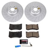 Power Stop 2017 Mercedes-Benz Maybach S550 Front & Rear Z23 Coated Brake Kit (1x psbZ23-1688, 2x psbEBR1601EVC, 1x psbSW-1648, 1x psbCRK7181) thumbnail 4