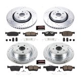 Power Stop 17-18 Lincoln Continental Front & Rear Z23 Evolution Sport Brake Kit (1x psbK7143, 1x psbK7417) thumbnail 2
