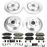 Power Stop 16-19 Honda Pilot Front & Rear Z23 Evolution Sport Brake Kit (1x psbK7352, 1x psbK7727) thumbnail 4