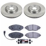 PowerStop Track Day Spec High Performance Brake Kits TDSK7253 Rotor and Pad Combo, Platform Specific, Front/Rear, Solid Surface Rotors, Carbon Fiber Metallic Pads, Volkswagen, Kit thumbnail 4