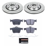 PowerStop Track Day Spec High Performance Brake Kits TDSK7253 Rotor and Pad Combo, Platform Specific, Front/Rear, Solid Surface Rotors, Carbon Fiber Metallic Pads, Volkswagen, Kit thumbnail 5