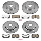 Power Stop 10-16 Hyundai Genesis Coupe Front & Rear Z26 Street Warrior Brake Kit (1x psbK6165-26, 1x psbK6166-26) thumbnail 4