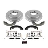 PowerStop Z23 Evolution Sport Disc and Drum Brake Upgrade Kits K15250DK Kits, Cross-drilled/Slotted, 11.57 in. Front, Zinc Plated, Carbon Fiber Ceramic Pads, 9.000 in. Rear, Dodge, Jeep, Kit thumbnail 4