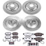 Power Stop 03-10 Audi A8 Quattro Front & Rear Z26 Street Warrior Brake Kit (1x psbK4562-26, 1x psbK4570-26) thumbnail 2