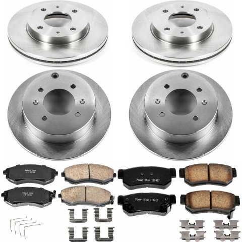 Power Stop 02-03 Hyundai Sonata Front & Rear Autospecialty Brake Kit (1x psbKOE5372, 1x psbKOE5212) thumbnail 4